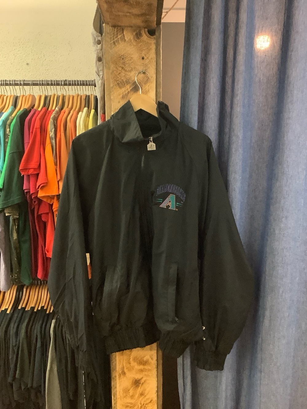 Vintage Diamond Backs Black Bomber Jacket